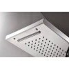 Душова панель Epelli Megacascata Mate B з фіксованою лійкою, масажними форсунками та виливом 